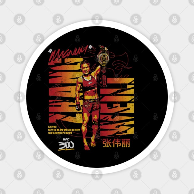 Zhang Weili UFC 300 Champion Magnet by artbygonzalez